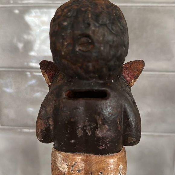 Vintage Americana Boy with Watermelon Dime Bank - Picture 4 of 5